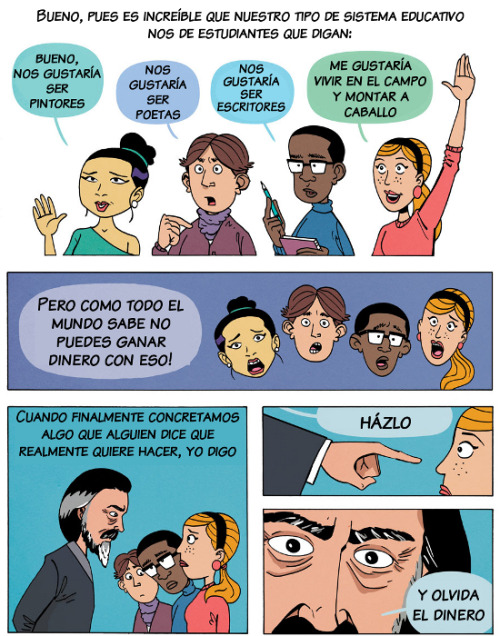  Alan Watts: ¿Y si el dinero no fuera lo importante? El original en ZEN PENCILS 