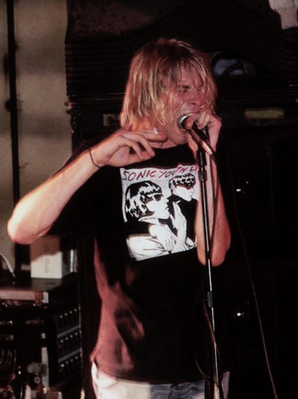 kurt cobain sonic youth t shirt