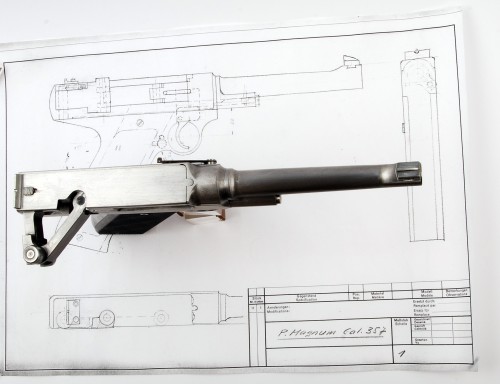 therevenantrising: Swiss Sola Side-Toggle Action .357 Magnum Pistol One of a kind. An apparent proto
