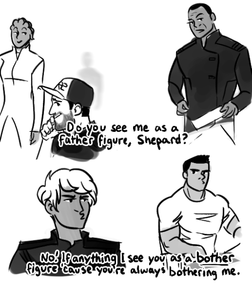 shadowblinder:(x) another Mass Effect/B99 redraw because you can’t tell me that Shepard hasn’t accid