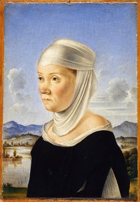 Portrait of the Dogaressa of Venice, wife of Alvise Contarini, by Jacometto Veneziano, 148