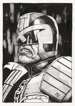 brianmichaelbendis:  Judge Dredd by Adi Granov