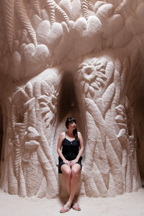 Robert “Ra” Paulette&rsquo;s hand carved &quot;Tree of Human Kindness&quot; art cave in New Mexico.