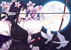 caskitsune:  月夜 | KD  ※Permission was granted by the artist to upload their works. Make sure to rate/bookmark the original work! 