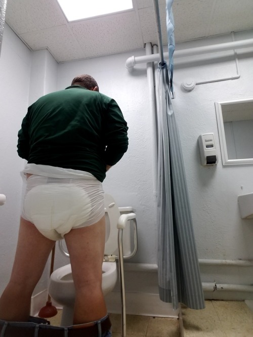 Maybe one day&hellip;..who am I kidding, I belong diapered the days of using the big boy toilets
