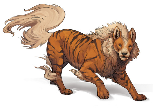 orianrise:Still have yet to find a growlithe in pokemon go, so I sketched an arcanine to make up for