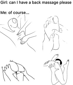 princessbunnybutt09:funnymemes-and-kinkydreams:this is my kinda back massage 🤭
