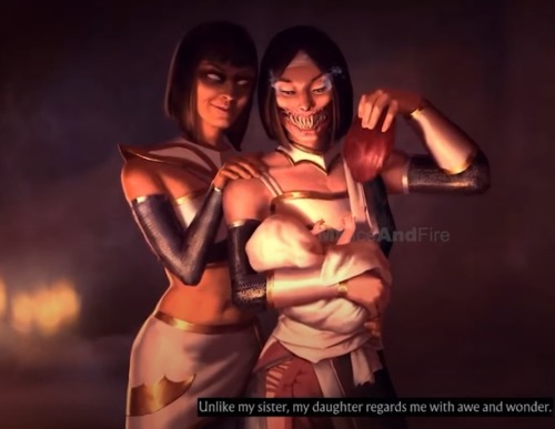 finally some good fucking foodtanya&rsquo;s hand on mileena&rsquo;s waist though