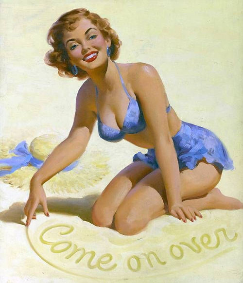 vintage-pinup-girls:Vintage pinup girl by Art Frahm. Stuff My Wife Likes