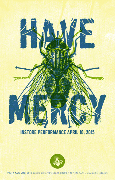 Have Mercy instore performance at Park Ave CDs in Orlando, FL. 11″ x 17″ digital print.