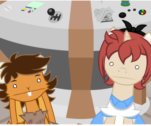 nopony-ask-mclovin:Anonlestia, that’s against the rules… you can’t win if you got no weird hair style.   xD