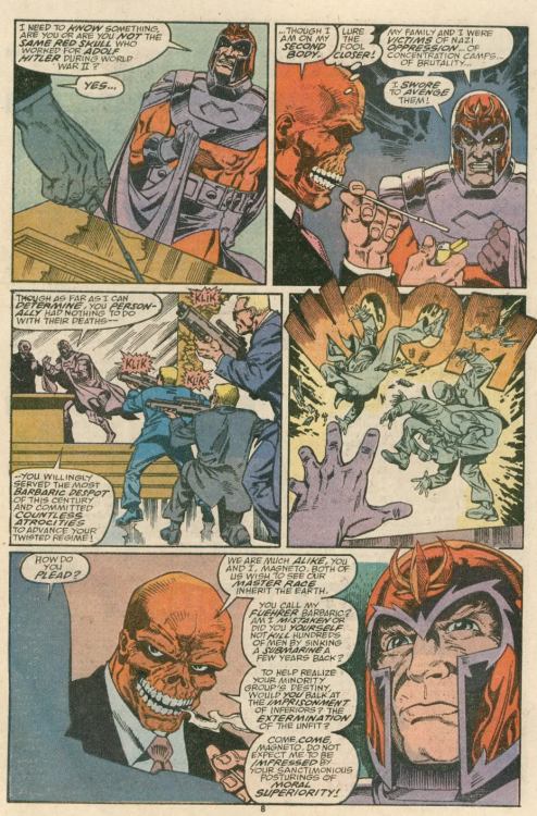 Memorable Moments - Red Skull and Magneto&rsquo;s Conversation Source: Captain America #367 Magneto 