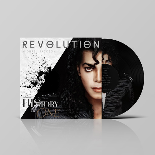 Michael Jackson’s REVOLUTION! Music album cover design. 