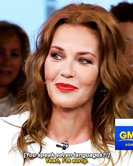 connienielsendaily:Connie Nielsen on Good Morning America | May 23, 2017