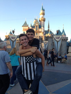 fuckyeahgaycouples:  My boyfriend and I at Disneyland.  We have been together for a couple months now and he makes me the happiest boy on earth.  http://nevrshoutnick.tumblr.com 