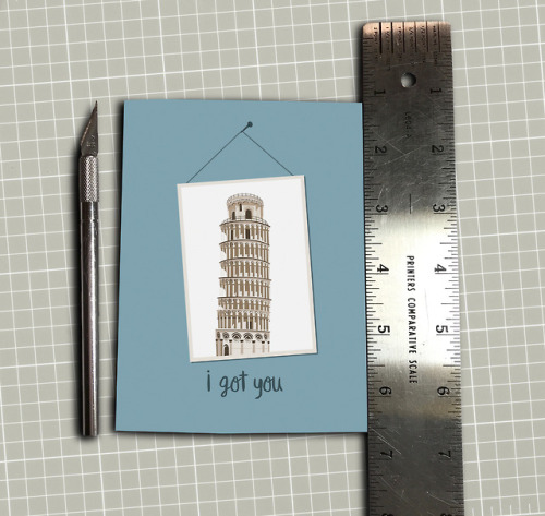 Check out my latest blog post to learn about how I made new Leaning Tower of Pisa support card