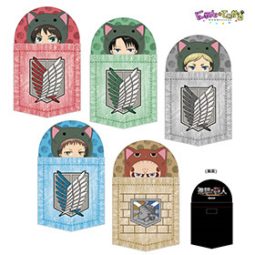 snkmerchandise: News: TSUTAYA SnK Merchandise Series (2017) Original Release Date: April 28th, 2017Retail Price: Various (See below) TSUTAYA has released previews of its first SnK merchandise for 2017! The various items feature Eren, Levi, Erwin, Jean,