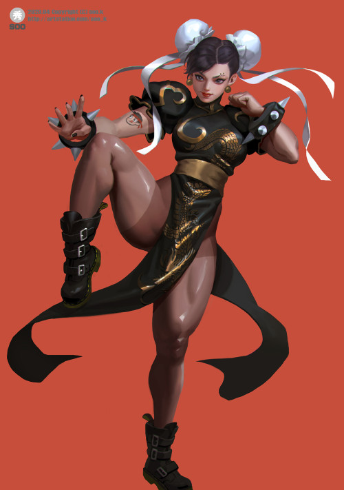 xsirboss:   fan art_Chun li and  Mai  soo