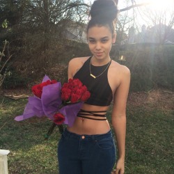 jaiking:  iamindyamarie:  Thanking lexyyjeanette for this top , &amp; authorizeddealerr for the flowers 🌷.  Follow me at http://jaiking.tumblr.com/ You’ll be glad you did. Hips