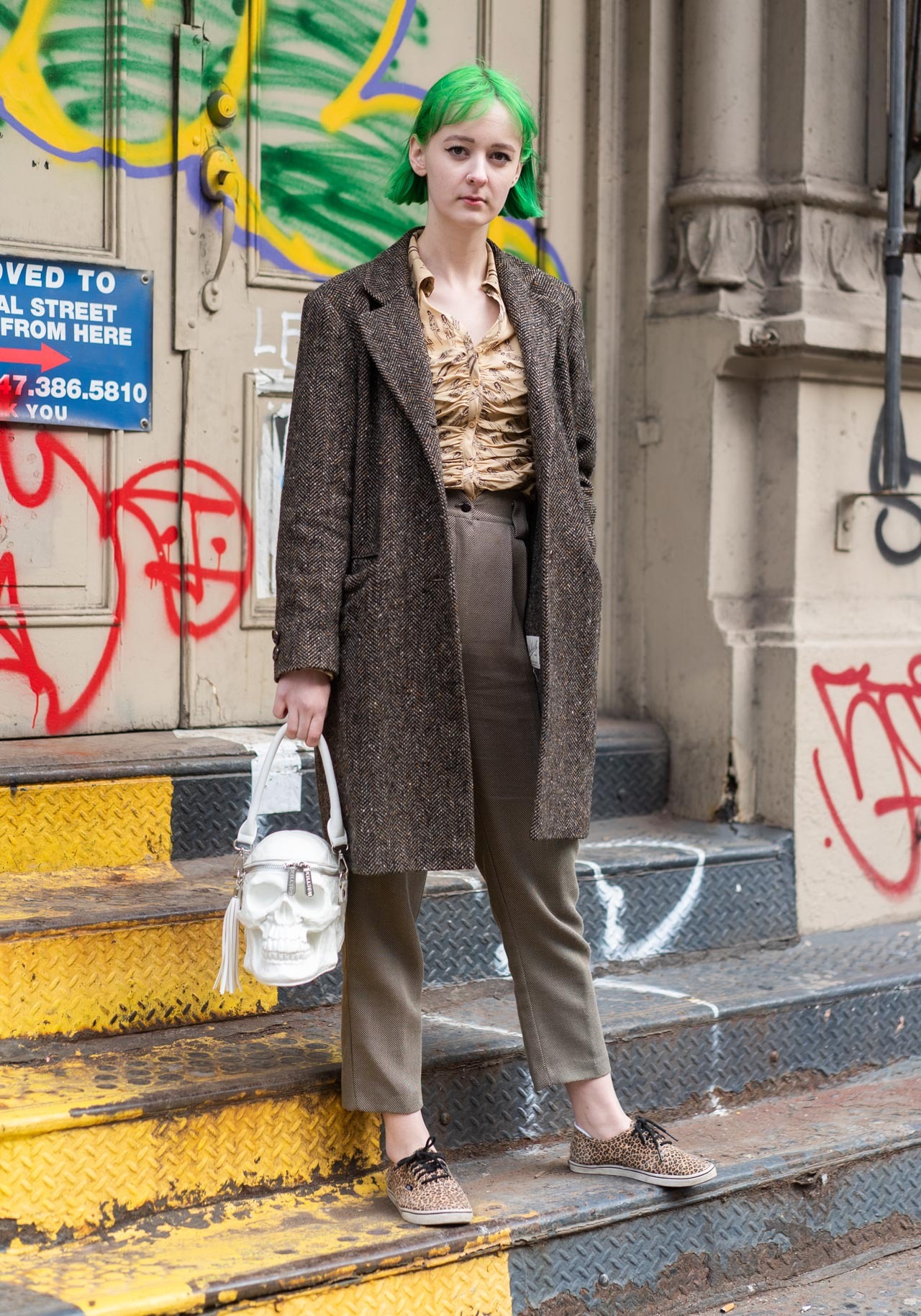 NYC Looks — Allison, 23 “I’m wearing a vintage embroidered Kay...