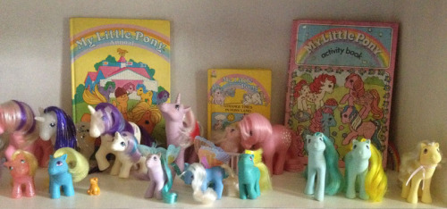 I decided to show off my collection again, as I had gotten some new ponies since I last showed it as