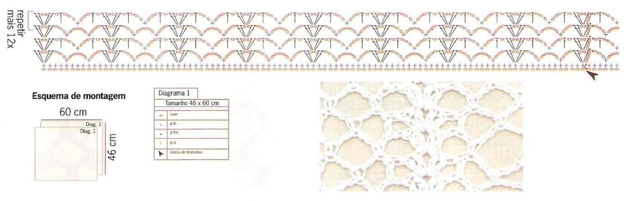Схемы вязания ажурных подушек крючком
