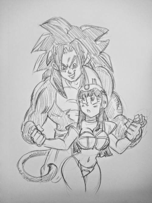 Anonymous said to Funsexydragonball: I feel like SSJ4 would tower over Chichi a bit more.You may be right about that.