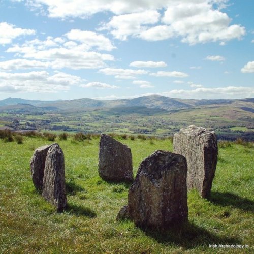 irisharchaeology:A small prehistoric stone circle at Kealkill, Co Cork, IrelandSource 