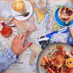 chloeswanderlustproject:  Maps, Montreal and maple syrup- @flightcentreau are giving away 2x flights to Canada. Upload a creative post and tag #uncovercanada to enter, competition ends on the 31st 
