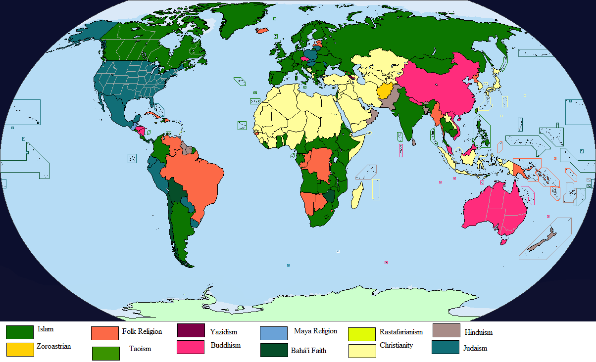 christianity world map