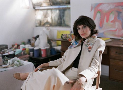 Maxine at Thomas Linder’s Studio for Wolk Morias X Lacma. Shot on Contax 645.