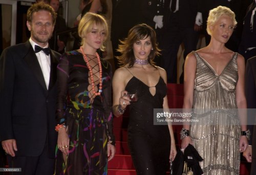 chloe sevigny, gina gershon, and connie nielsen at the cannes premiere of demonlover, 2002