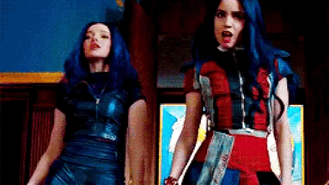 Disney:Look At How Straight This Movie Is Ben And Mal Are Engaged, Evie And Doug Had True Loves Kiss,