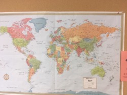 diaspora:There was a map hung in class and I wanted to scribble out Israel and write Palestine instead like I always do whenever I come across any map, but someone beat me.