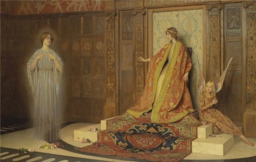 loumargi: Thomas Cooper Gotch (1854-1931) The Dawn of Womanhood, detail
