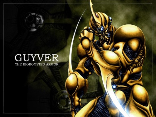 Guyver suits from the manga/anime Bio-Booster Armor Guyver.