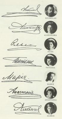  Signatures of the Russian Imperial Family