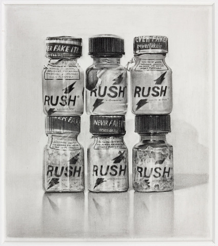  Still Life with Amyl Nitrate Bottles (Severe Eye Irritant) by David Haines, 2011-2012  6 day supply 