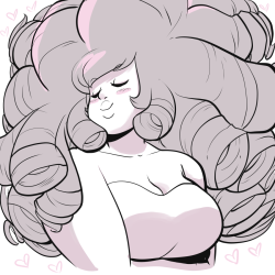 prettyproglottids:  Rose doodle?? I just really like drawing her hair