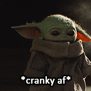 flamingdumpsterkittn:  mandalomera:  are you baby yoda af? [insp] | [mando af]   Right now I’m hungry bby 