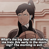 honorprince:  get to know me meme: [1/5 female characters] → korra  “For years,