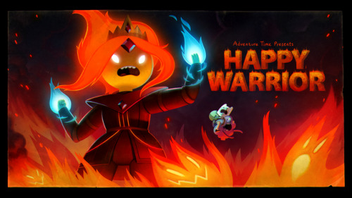 Happy Warrior (Elements Pt. 6) - title carddesigned by Benjamin Anderspainted by Joy Angpremieres Wednesday, April 26th at 7:45/6:45c on Cartoon Network