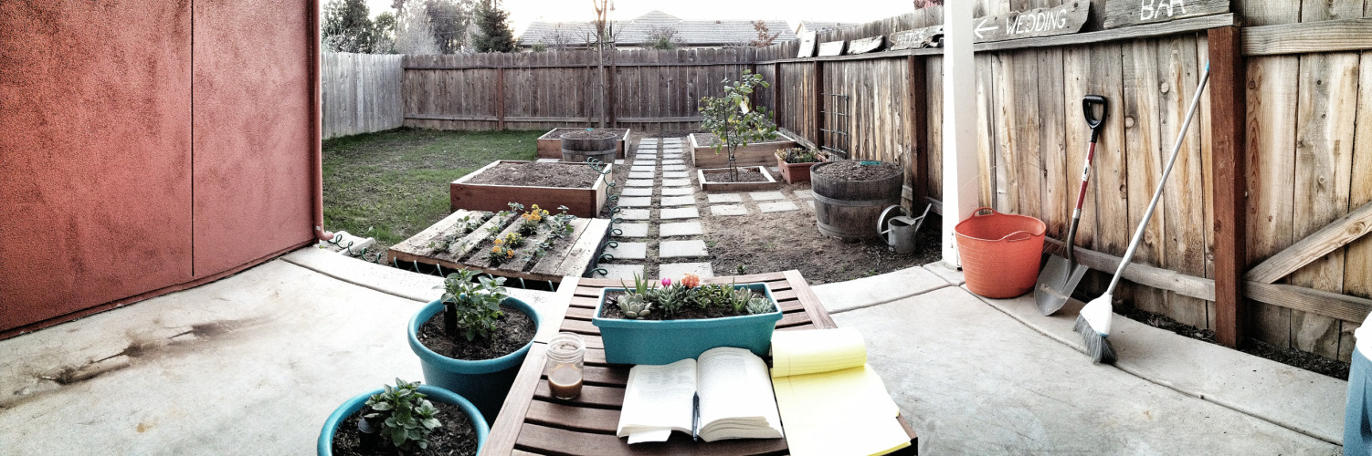 Our backyard is starting to come together. This was all just dirt when we moved in.
-JK