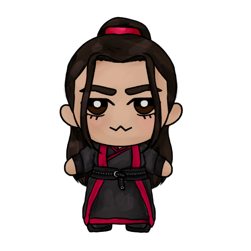 sworddraws:microorganism wei wuxian and lan zhan because i got the idea to do this at like 2am last 