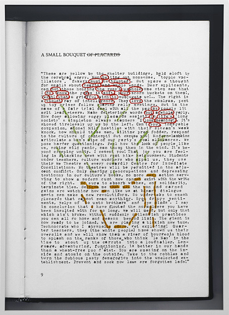 visual-poetry:  »a small bouquet by frank o’hara« by natalie czech  natalie czech