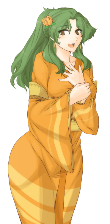 tridisart:Another Elincia, got an idea from S Supporting NY Azura.
