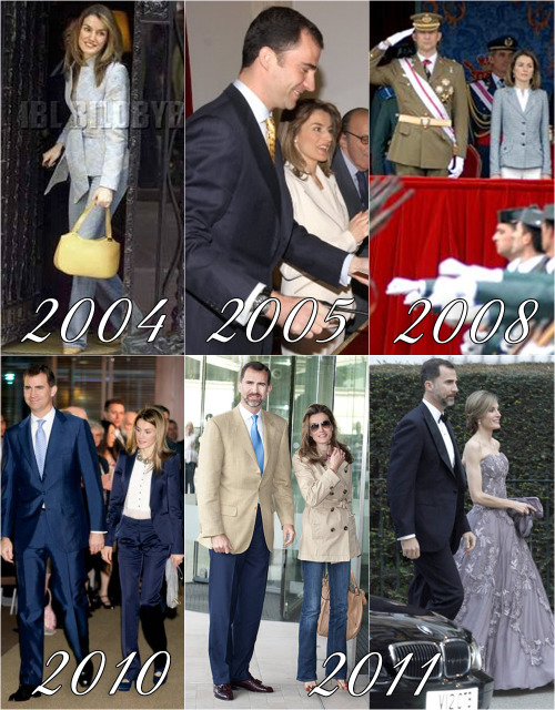 Felipe and Letizia retrospective: April 28th2004: Last fitting of her wedding dress2005: Post gradua
