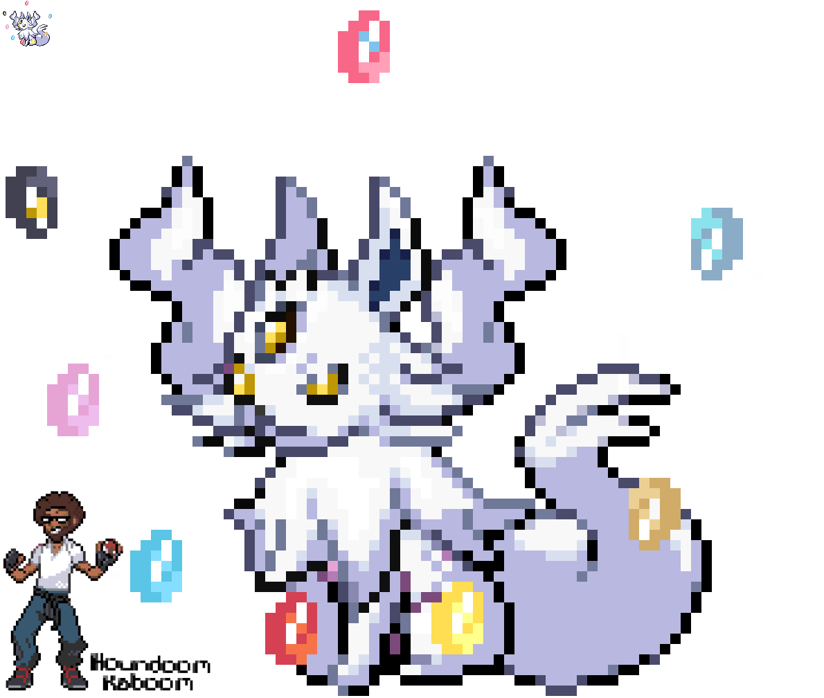 Pixilart - Shiny Mega Lucario Sprite by Anonymous