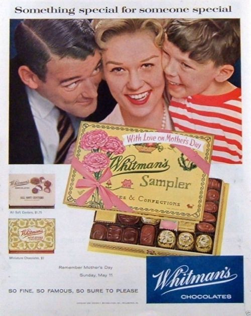 goshyesvintageads:Stephen F. Whitman &amp; Son, 1958