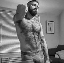 sweatyhairylickable:    http://sweatyhairylickable.tumblr.com for more hairy sweaty dudes!   